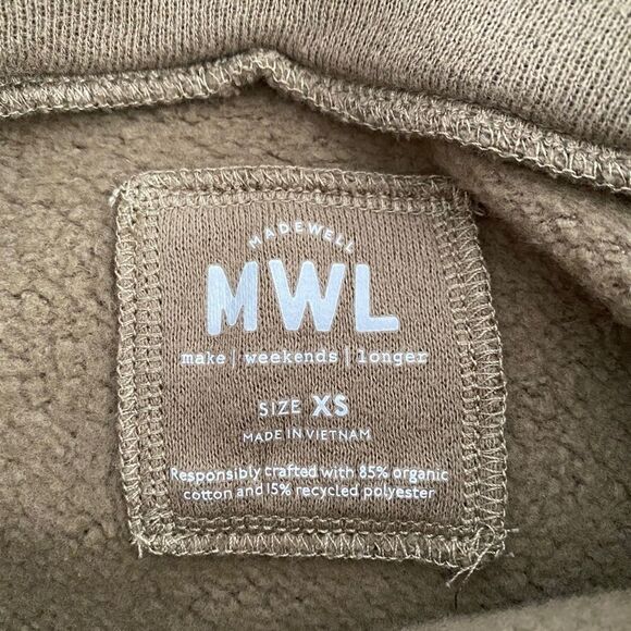 Madewell MWL Betterterry Mockneck Side-Button Sweatshirt - Picture 7 of 8